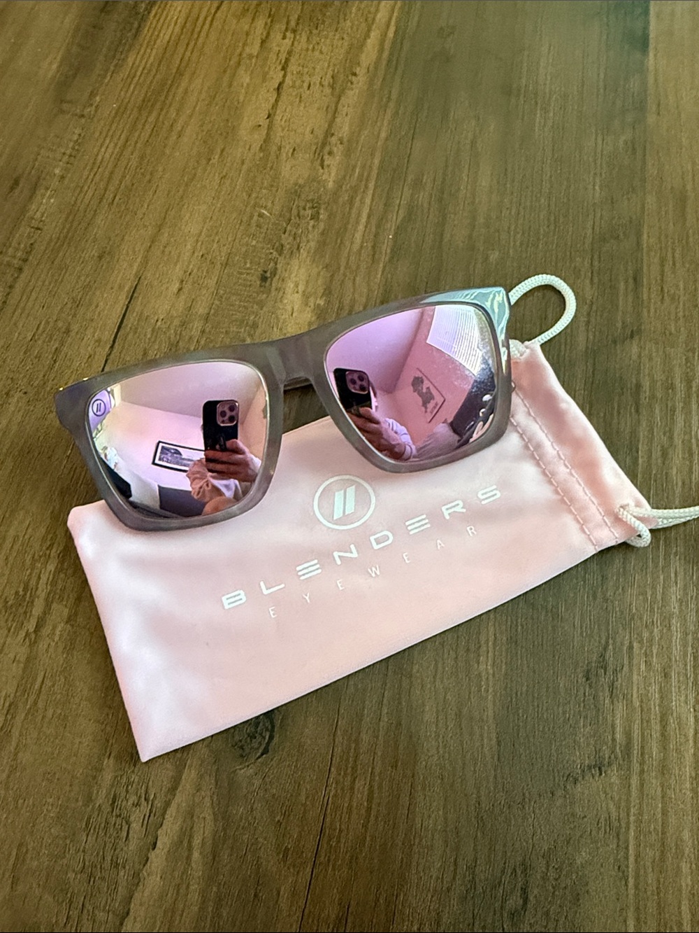 Blenders Eyewear Women's Pink Mirror Lens Sunglasses